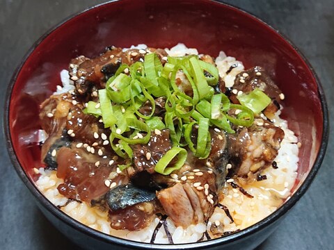 鰹の漬けの卵かけ丼